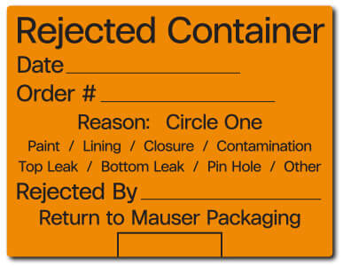 Rejected Container