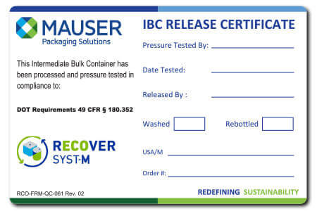 Release Certificate